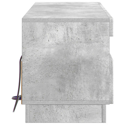 vidaXL LED TV Cabinet Concrete Grey Engineered Wood