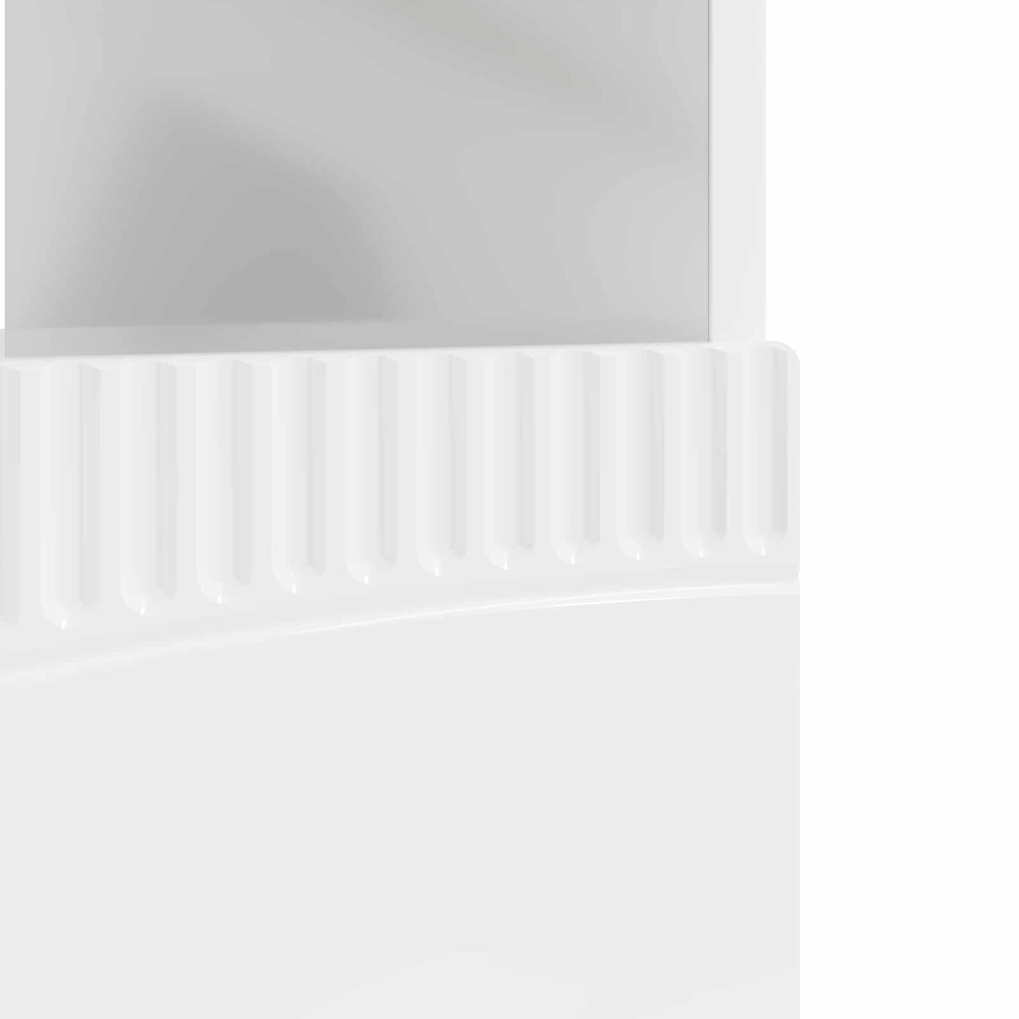vidaXL LED TV Cabinet High Gloss White Engineered Wood