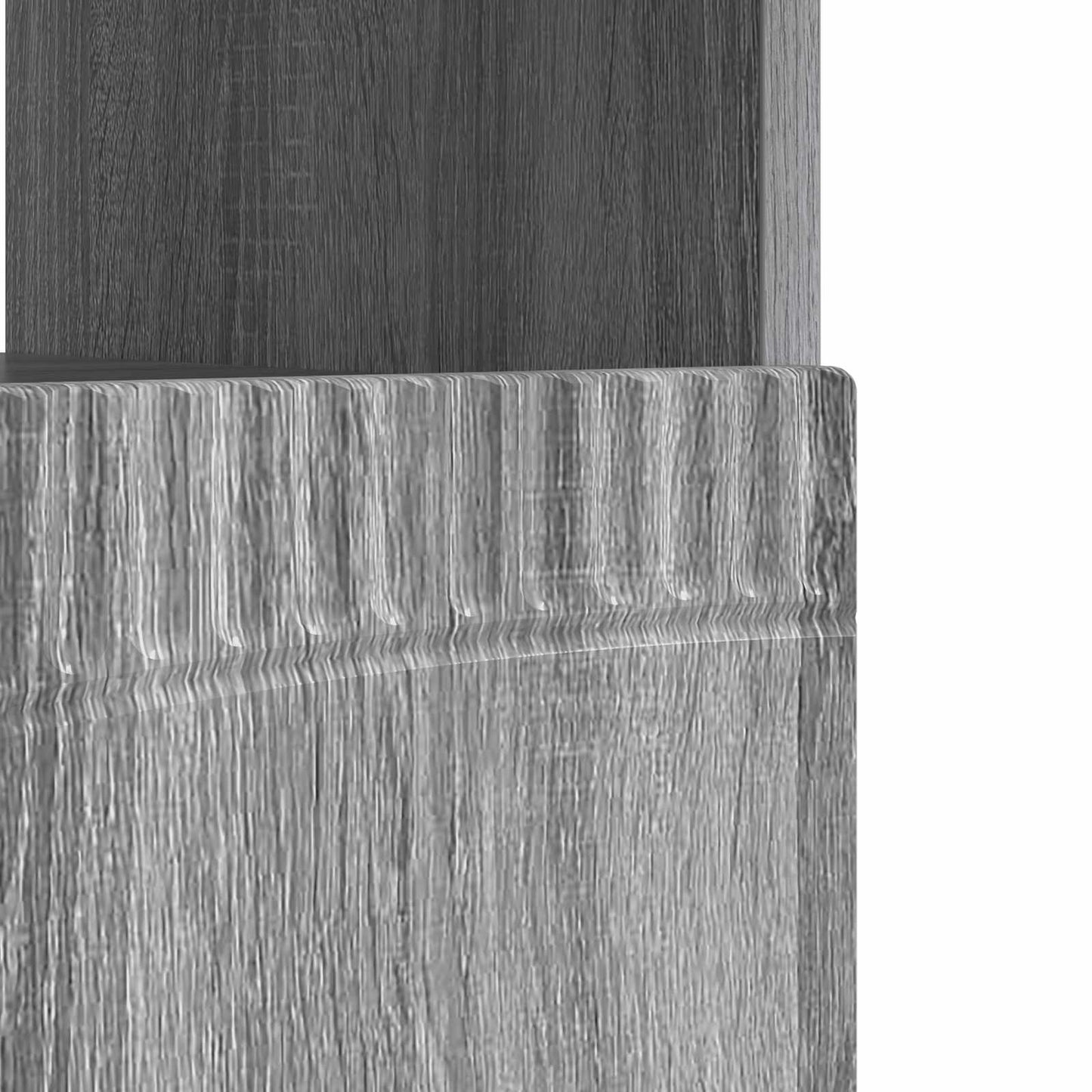 vidaXL LED TV Cabinet Grey Sonoma Engineered Wood