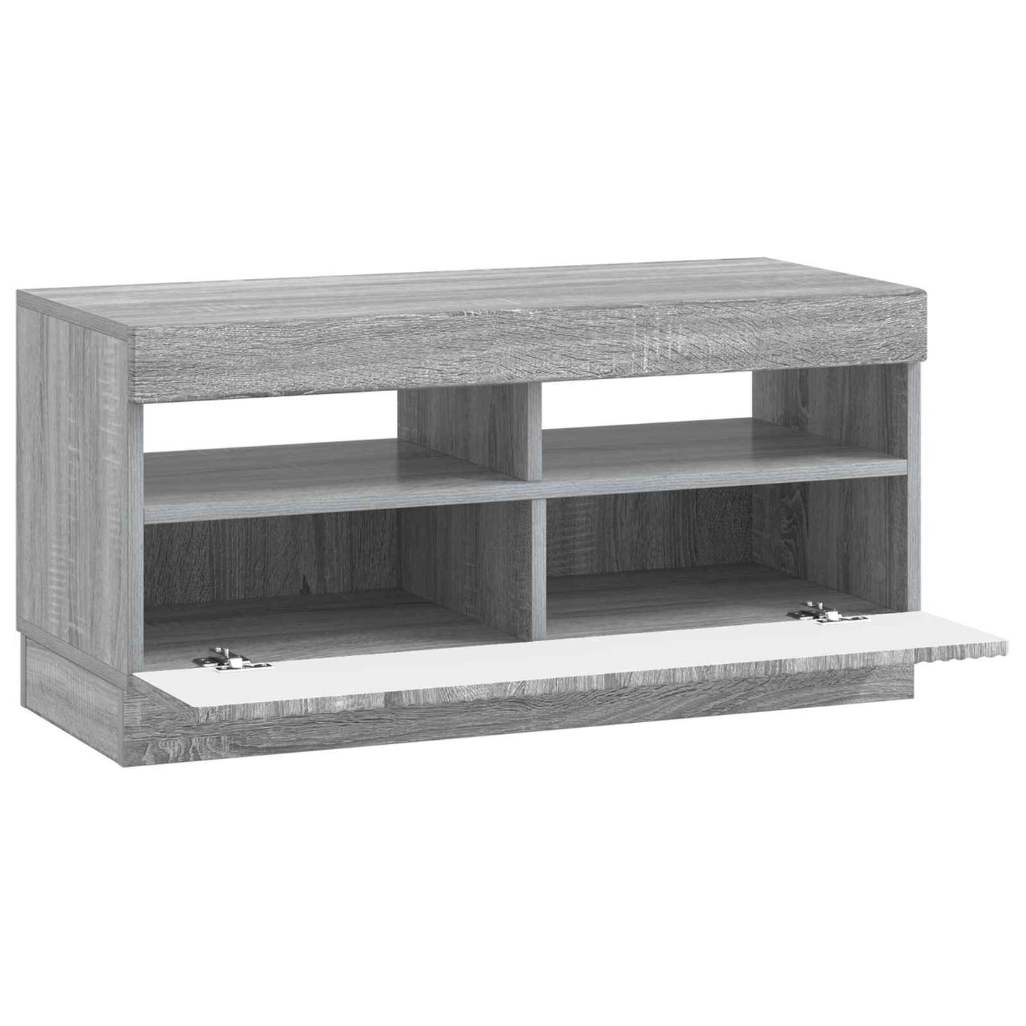vidaXL LED TV Cabinet Grey Sonoma Engineered Wood
