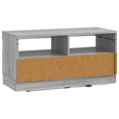 vidaXL LED TV Cabinet Grey Sonoma Engineered Wood