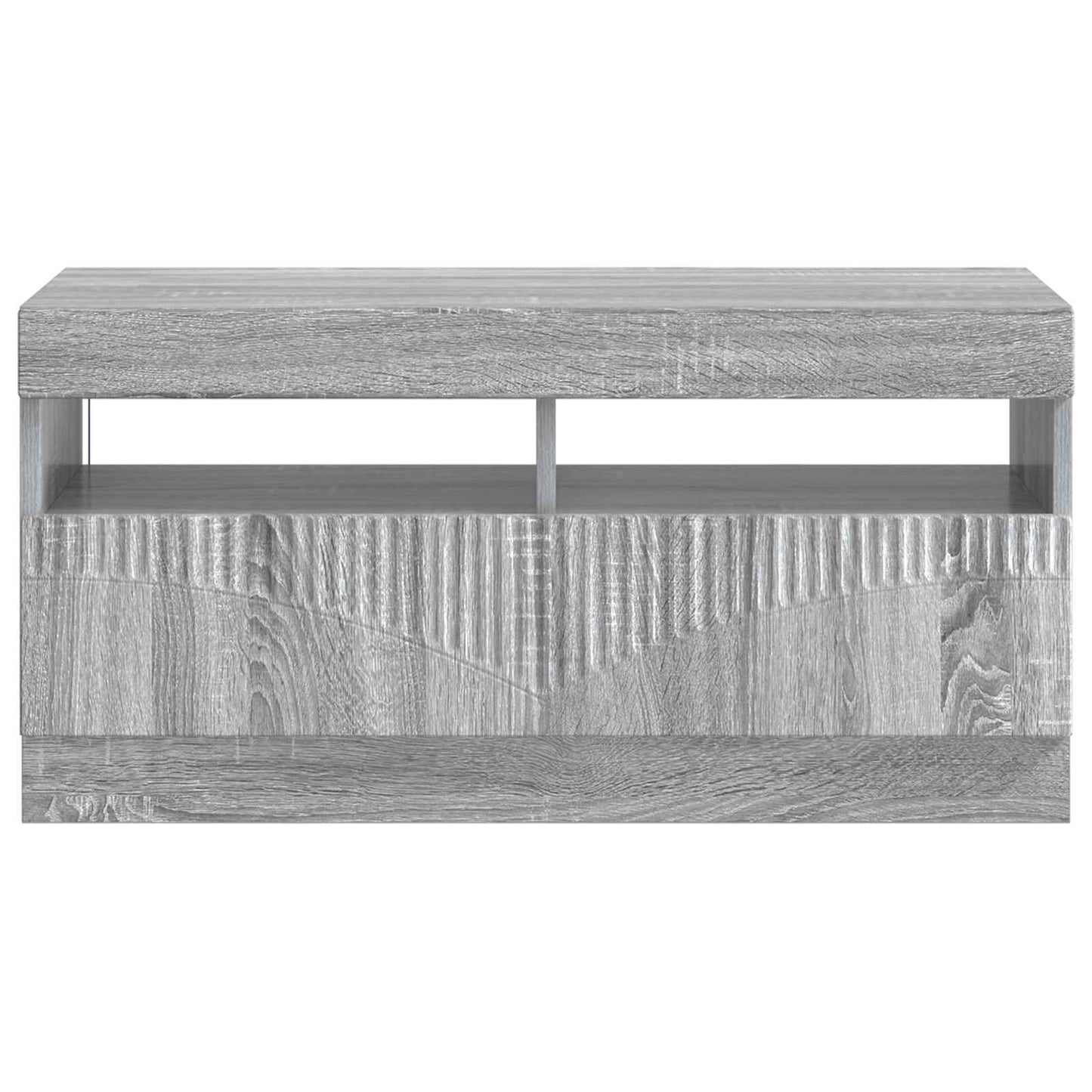 vidaXL LED TV Cabinet Grey Sonoma Engineered Wood
