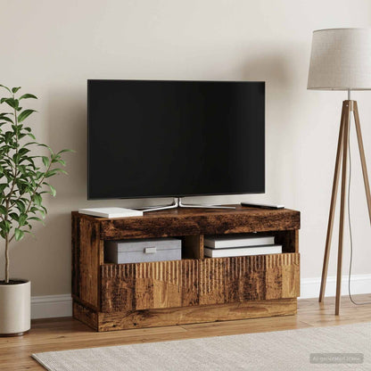vidaXL LED TV Cabinet Old Wood Engineered Wood