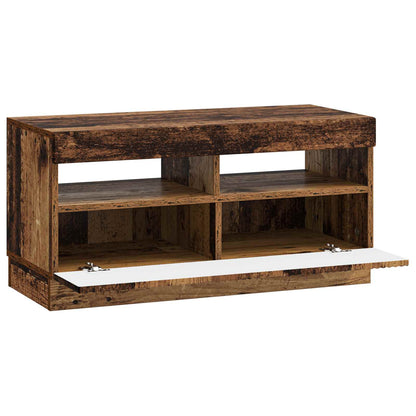 vidaXL LED TV Cabinet Old Wood Engineered Wood