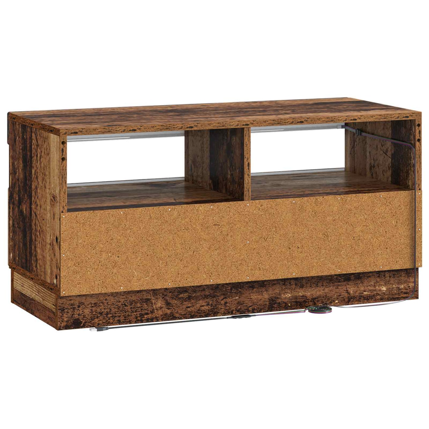 vidaXL LED TV Cabinet Old Wood Engineered Wood
