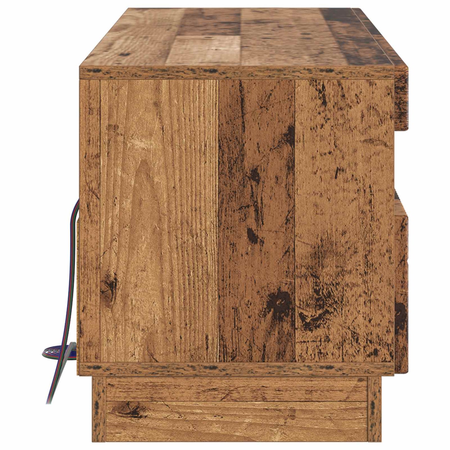 vidaXL LED TV Cabinet Old Wood Engineered Wood