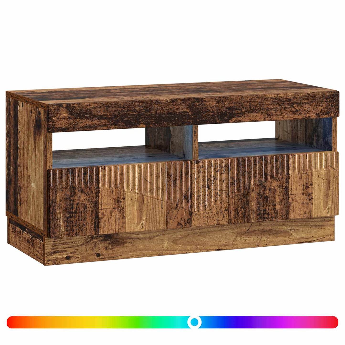 vidaXL LED TV Cabinet Old Wood Engineered Wood