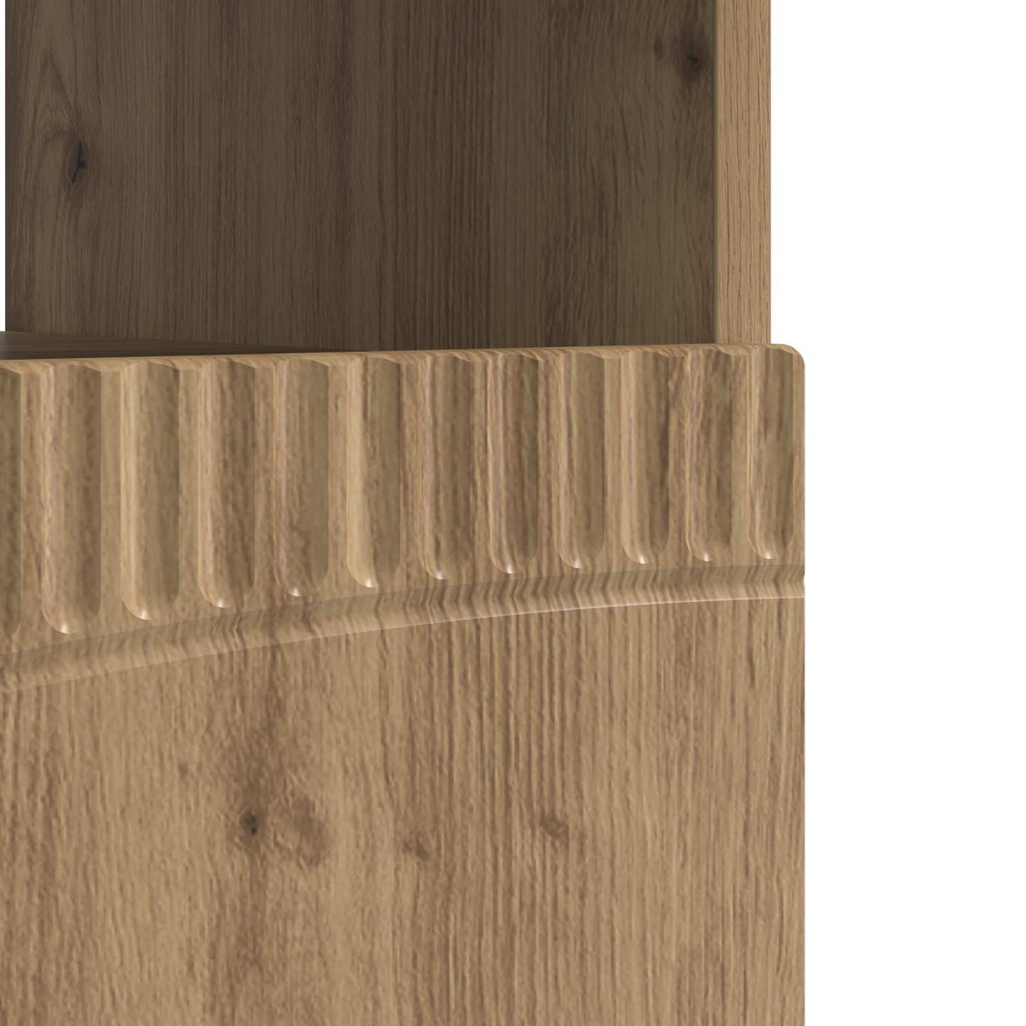 vidaXL LED TV Cabinet Artisan Oak Engineered Wood