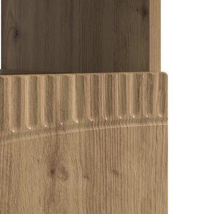 vidaXL LED TV Cabinet Artisan Oak Engineered Wood