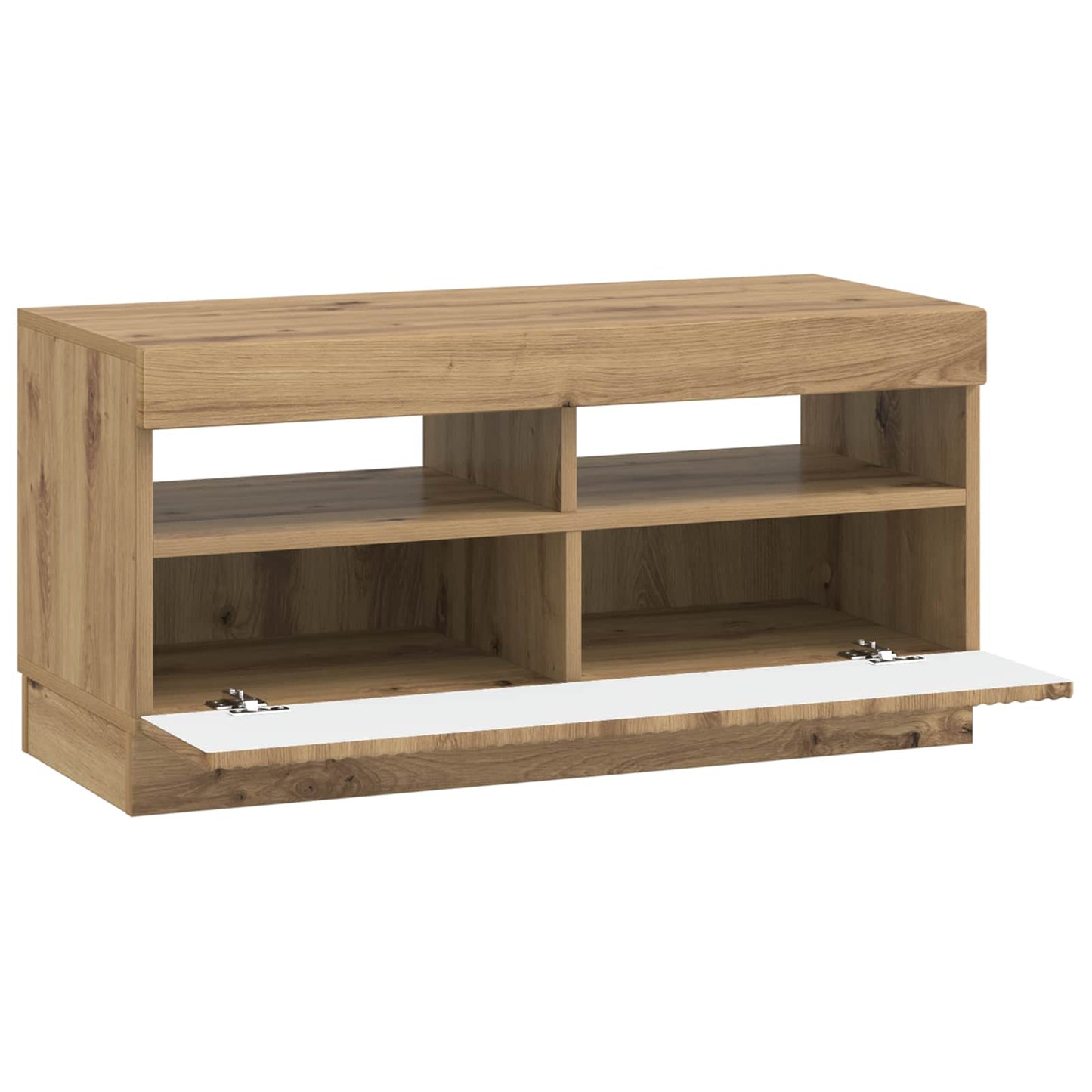 vidaXL LED TV Cabinet Artisan Oak Engineered Wood