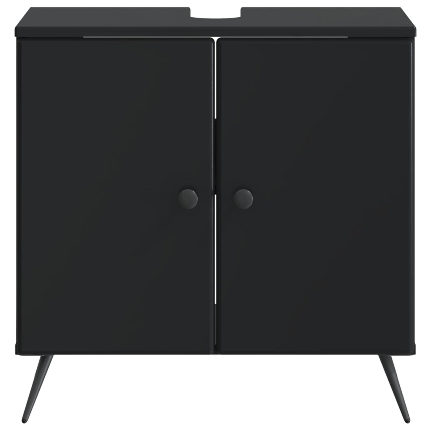 vidaXL Bathroom Sink Cabinet BREDA Black 59.5 x 31.5x 59 cm