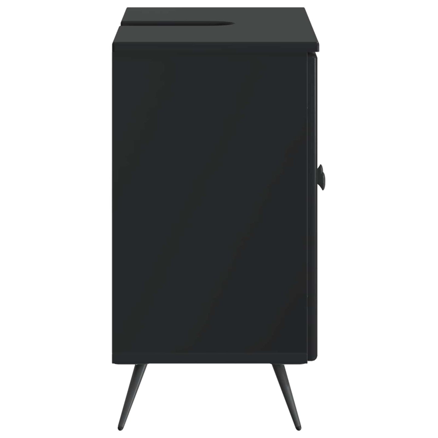vidaXL Bathroom Sink Cabinet BREDA Black 59.5 x 31.5x 59 cm