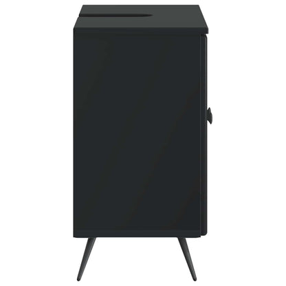 vidaXL Bathroom Sink Cabinet BREDA Black 59.5 x 31.5x 59 cm