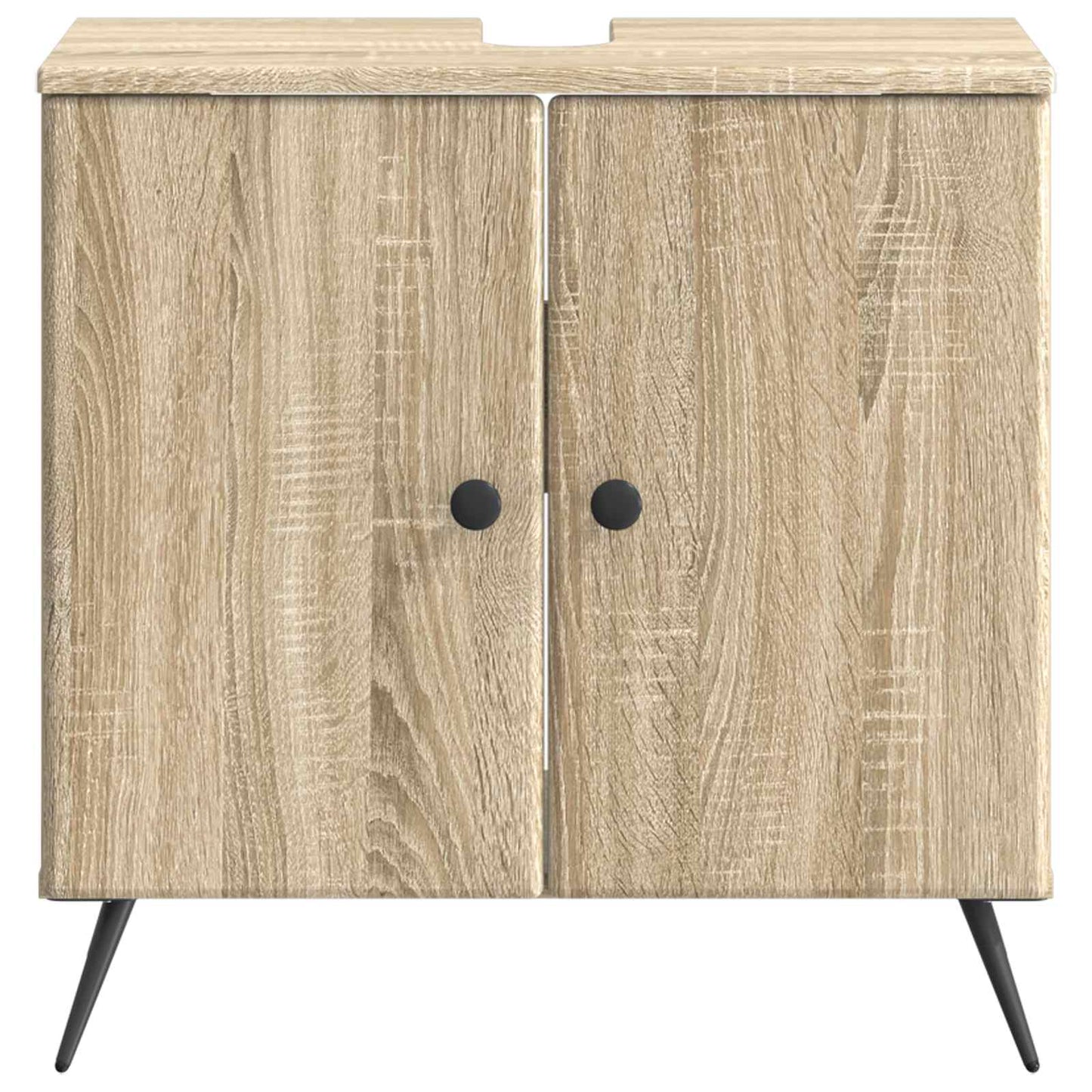 vidaXL Bathroom Sink Cabinet BREDA Sonoma Oak 59.5 x 31.5x 59 cm