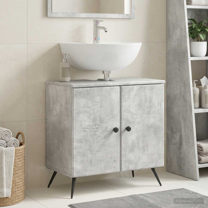 vidaXL Bathroom Sink Cabinet BREDA Concrete Grey 59.5 x 31.5x 59 cm
