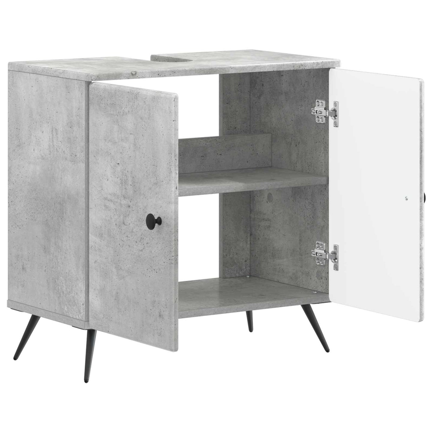 vidaXL Bathroom Sink Cabinet BREDA Concrete Grey 59.5 x 31.5x 59 cm
