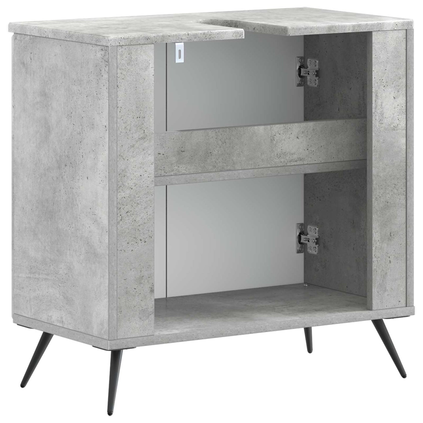 vidaXL Bathroom Sink Cabinet BREDA Concrete Grey 59.5 x 31.5x 59 cm