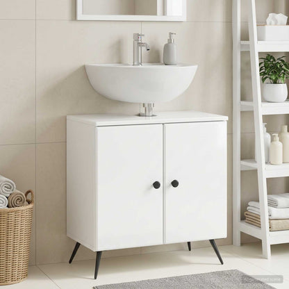 vidaXL Bathroom Sink Cabinet BREDA High Gloss White 59.5 x 31.5x 59 cm