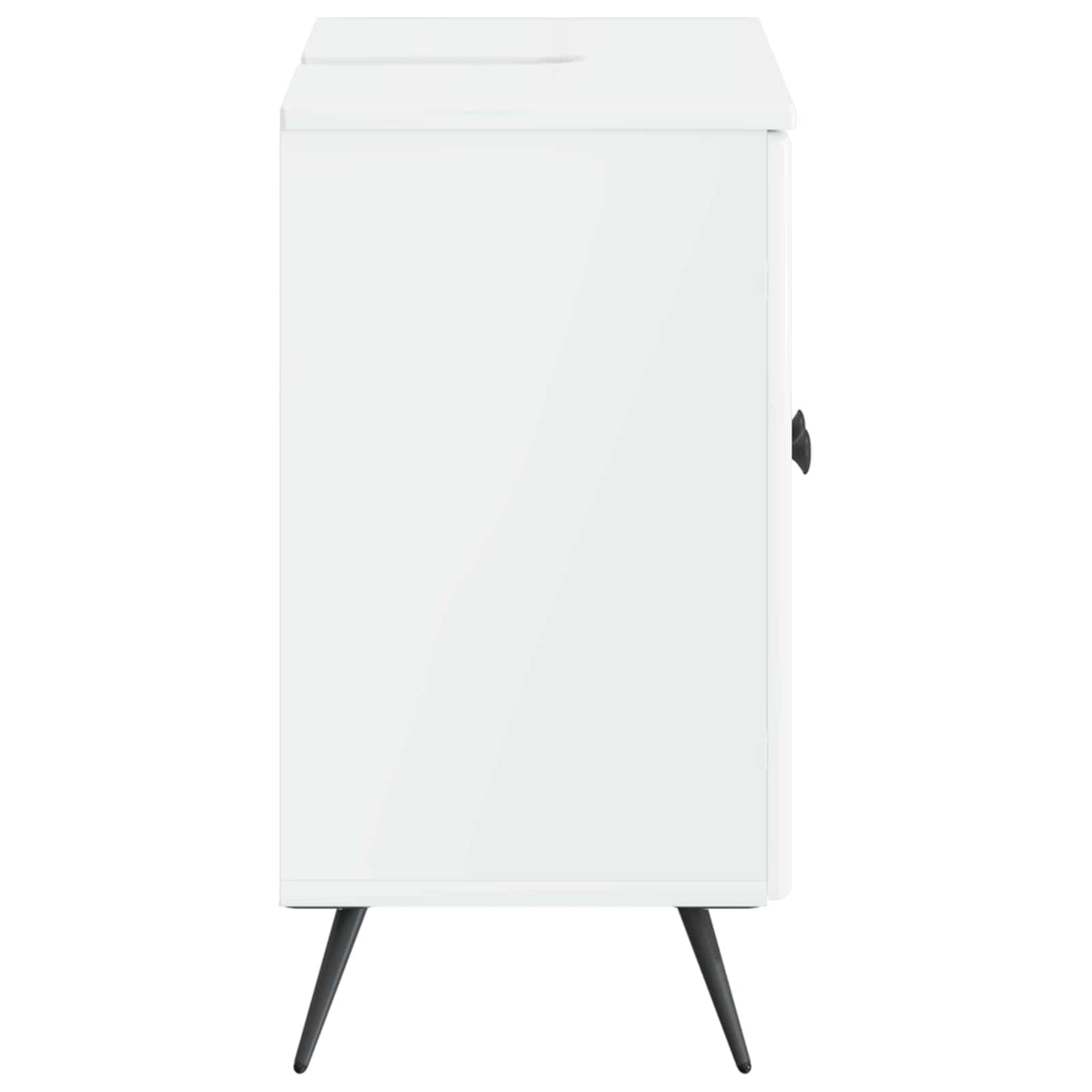 vidaXL Bathroom Sink Cabinet BREDA High Gloss White 59.5 x 31.5x 59 cm