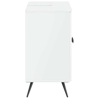 vidaXL Bathroom Sink Cabinet BREDA High Gloss White 59.5 x 31.5x 59 cm