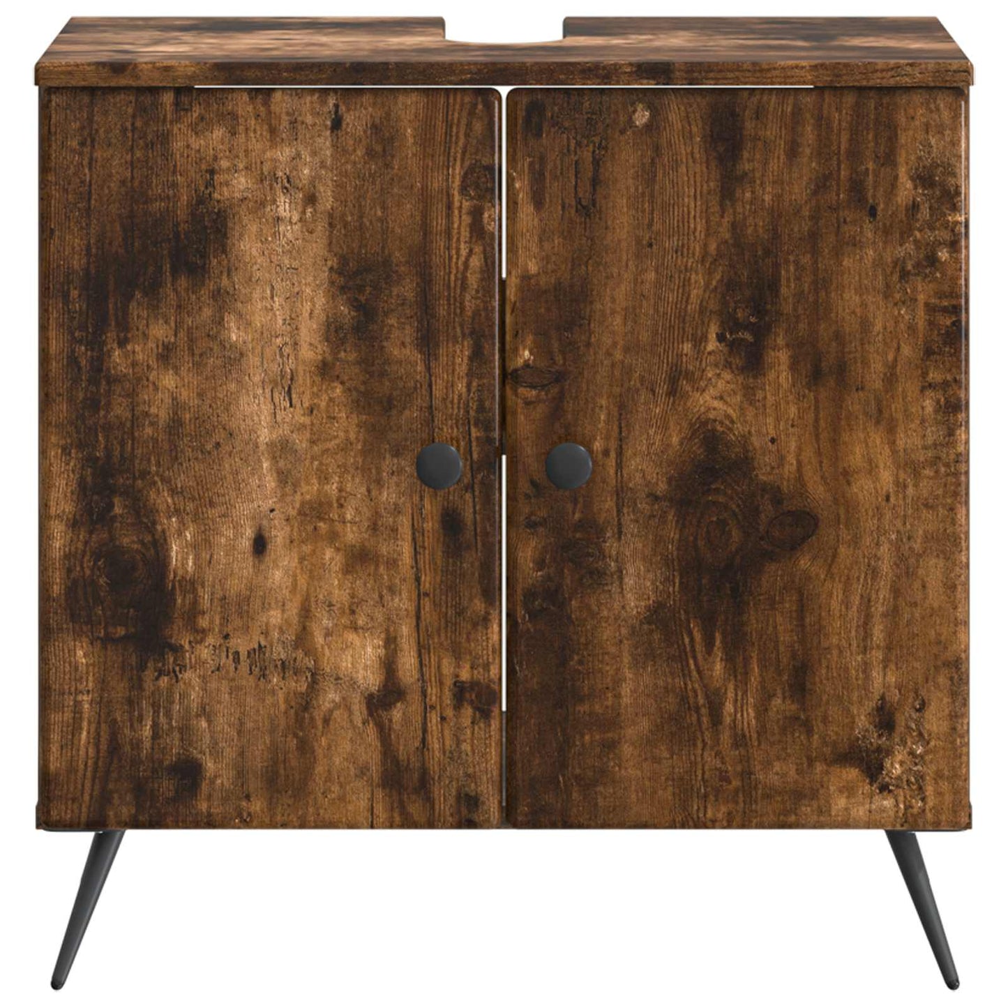 vidaXL Bathroom Sink Cabinet BREDA Smoked Oak 59.5 x 31.5x 59 cm