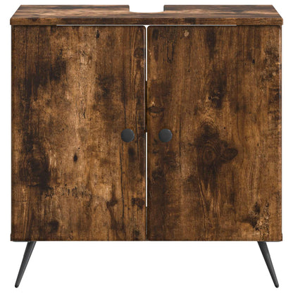 vidaXL Bathroom Sink Cabinet BREDA Smoked Oak 59.5 x 31.5x 59 cm