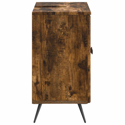 vidaXL Bathroom Sink Cabinet BREDA Smoked Oak 59.5 x 31.5x 59 cm