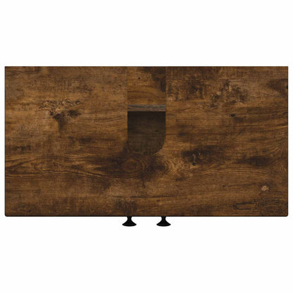 vidaXL Bathroom Sink Cabinet BREDA Smoked Oak 59.5 x 31.5x 59 cm