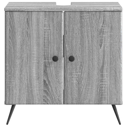 vidaXL Bathroom Sink Cabinet BREDA Grey Sonoma 59.5 x 31.5x 59 cm