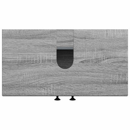 vidaXL Bathroom Sink Cabinet BREDA Grey Sonoma 59.5 x 31.5x 59 cm