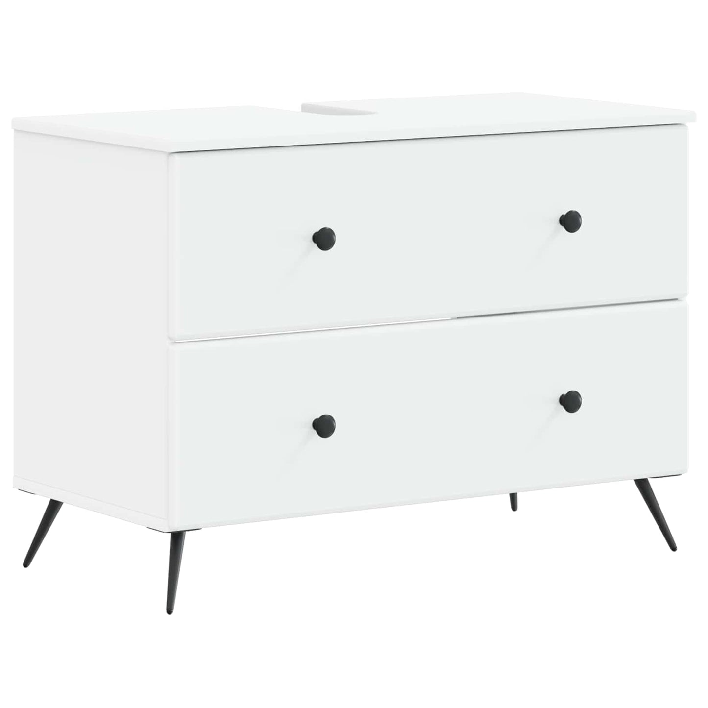 vidaXL Bathroom Sink Cabinet BREDA White 82 x 41x 59 cm