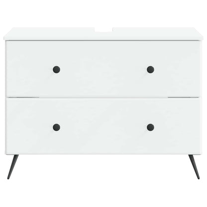 vidaXL Bathroom Sink Cabinet BREDA White 82 x 41x 59 cm