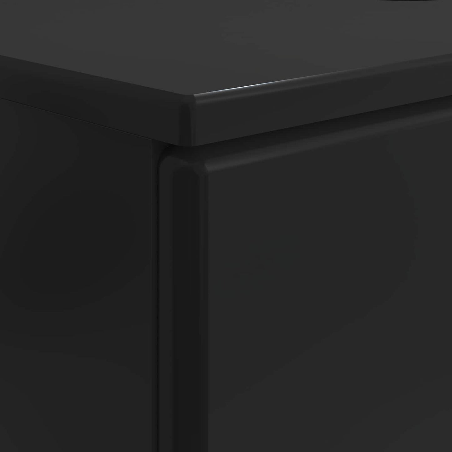 vidaXL Bathroom Sink Cabinet BREDA Black 82 x 41x 59 cm