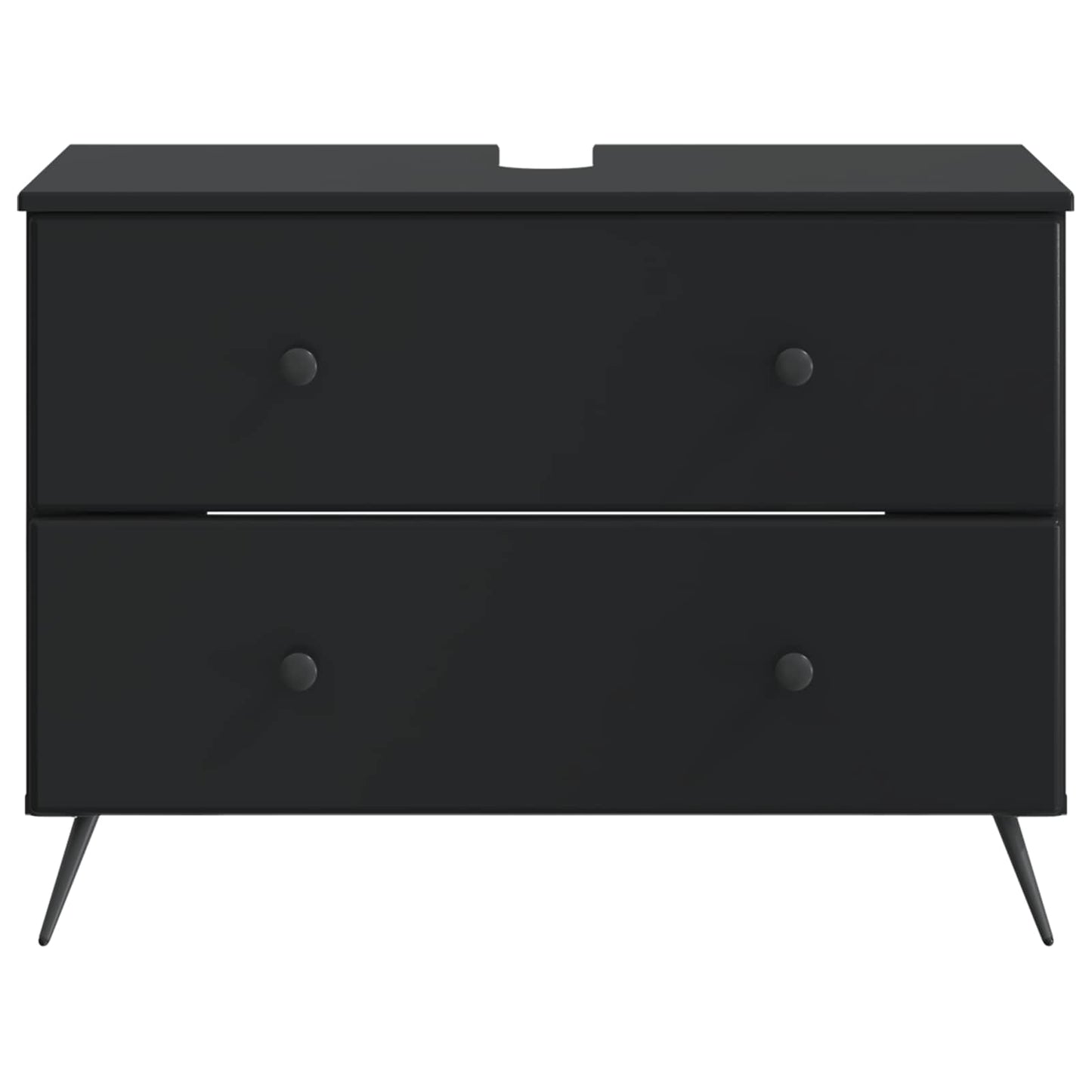 vidaXL Bathroom Sink Cabinet BREDA Black 82 x 41x 59 cm