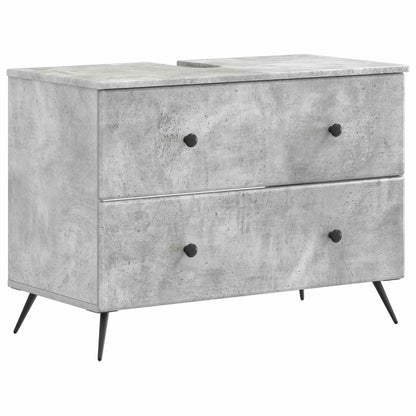 vidaXL Bathroom Sink Cabinet BREDA Concrete Grey 82 x 41x 59 cm