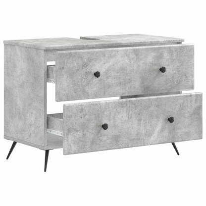 vidaXL Bathroom Sink Cabinet BREDA Concrete Grey 82 x 41x 59 cm