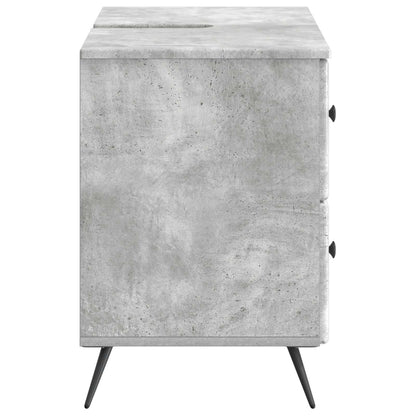 vidaXL Bathroom Sink Cabinet BREDA Concrete Grey 82 x 41x 59 cm
