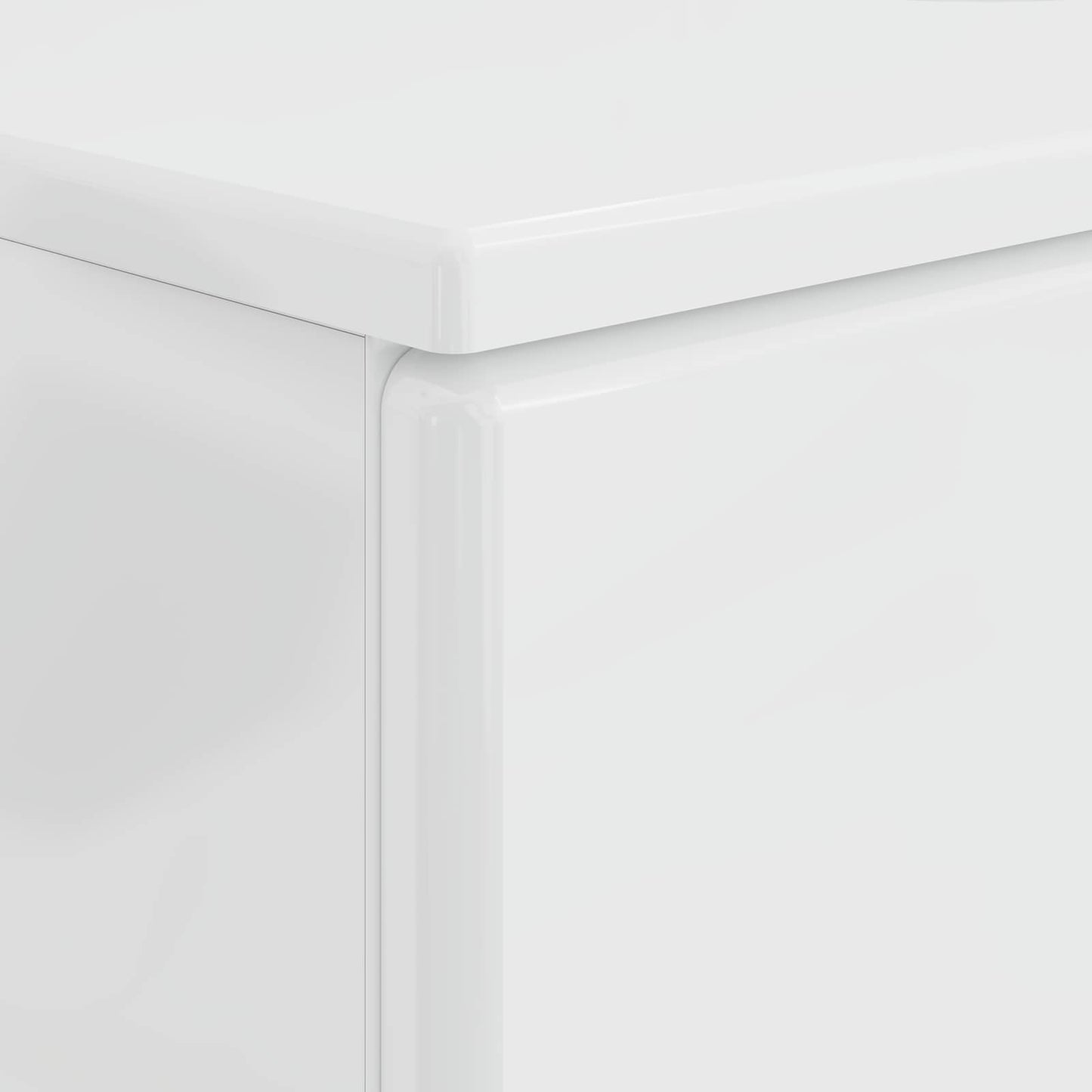 vidaXL Bathroom Sink Cabinet BREDA High Gloss White 82 x 41x 59 cm
