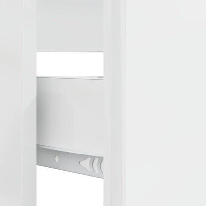 vidaXL Bathroom Sink Cabinet BREDA High Gloss White 82 x 41x 59 cm