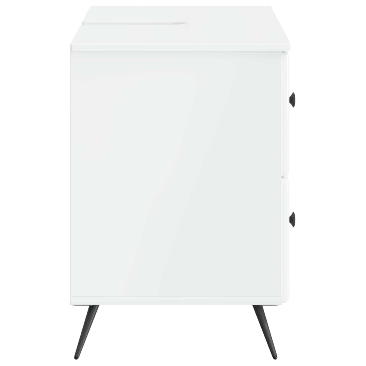 vidaXL Bathroom Sink Cabinet BREDA High Gloss White 82 x 41x 59 cm