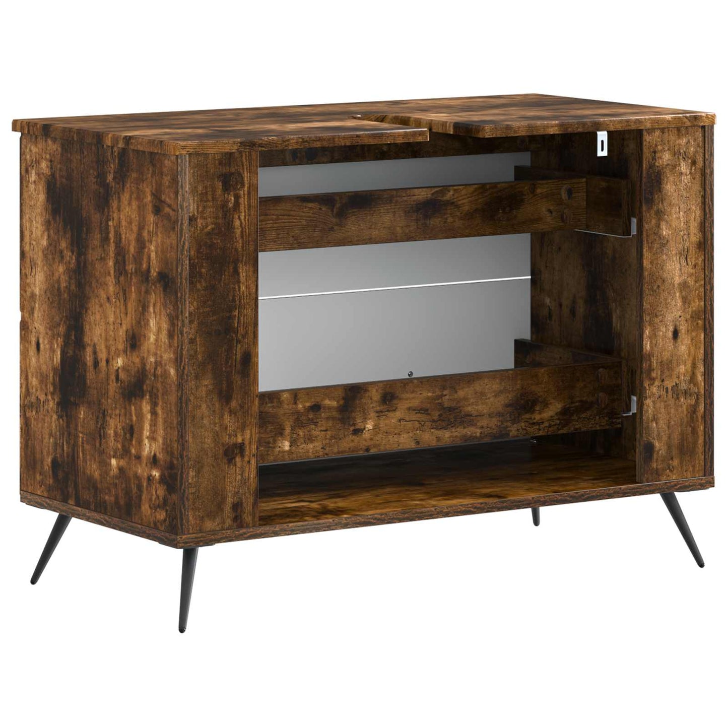 vidaXL Bathroom Sink Cabinet BREDA Smoked Oak 82 x 41x 59 cm