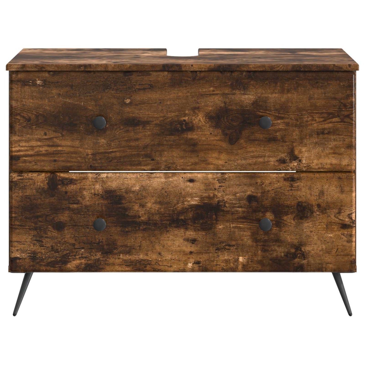 vidaXL Bathroom Sink Cabinet BREDA Smoked Oak 82 x 41x 59 cm