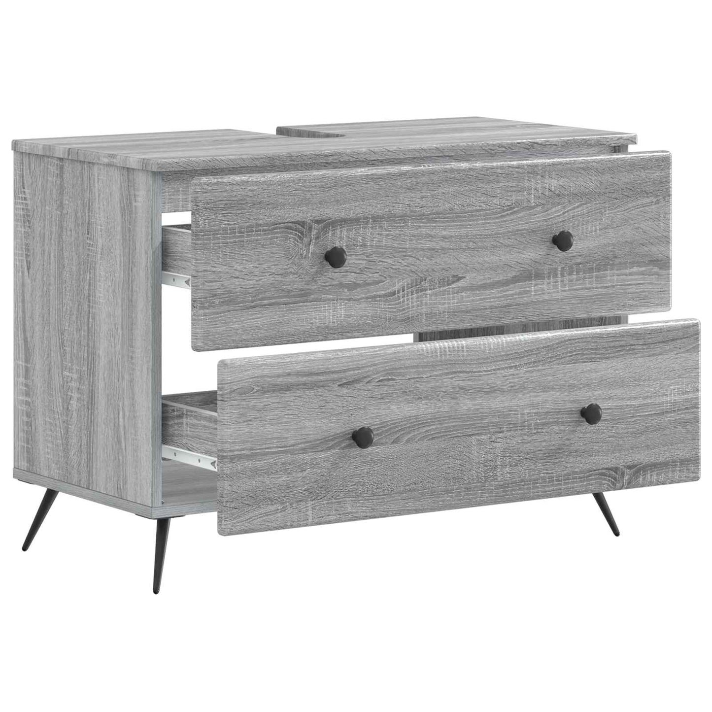 vidaXL Bathroom Sink Cabinet BREDA Grey Sonoma 82 x 41x 59 cm