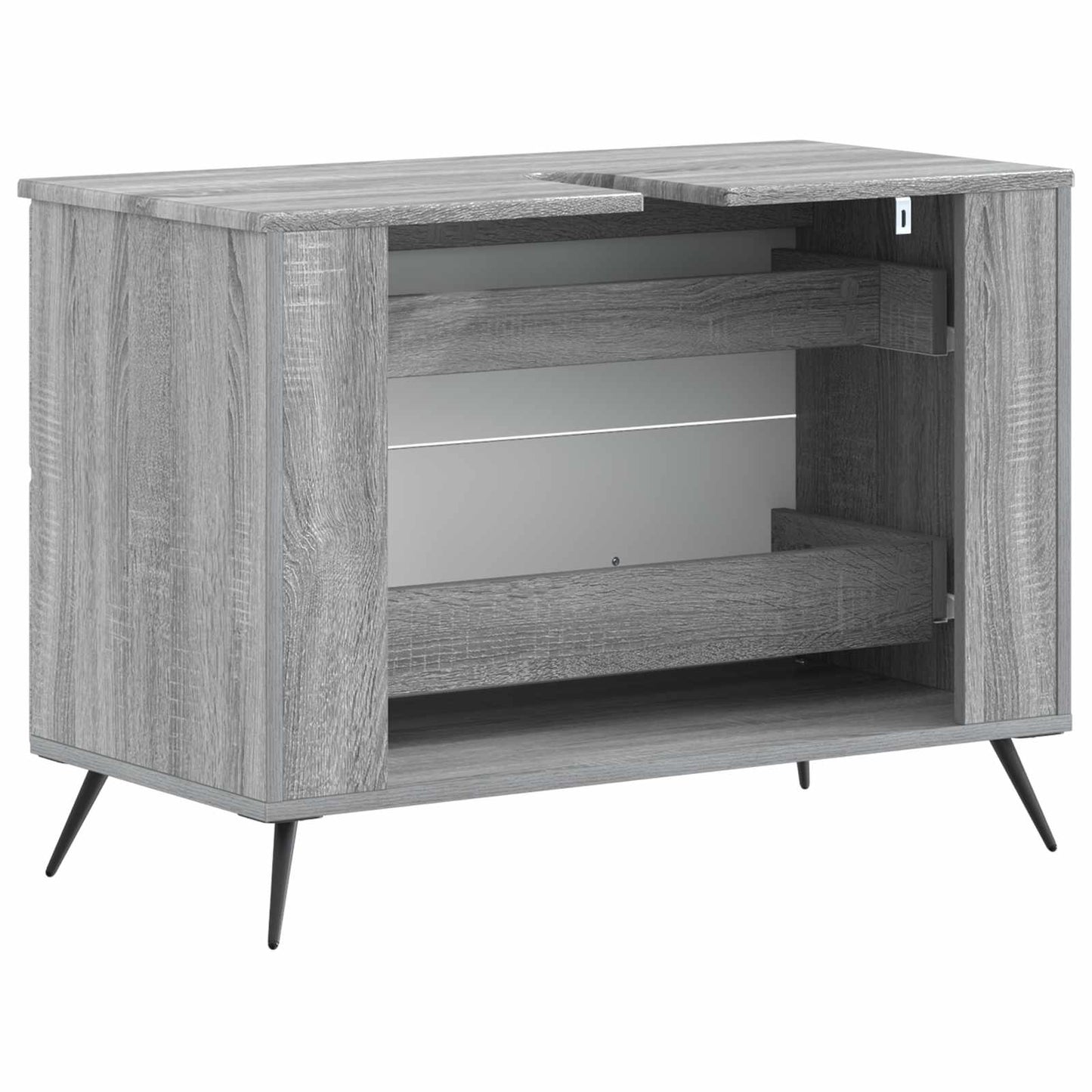 vidaXL Bathroom Sink Cabinet BREDA Grey Sonoma 82 x 41x 59 cm