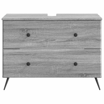 vidaXL Bathroom Sink Cabinet BREDA Grey Sonoma 82 x 41x 59 cm