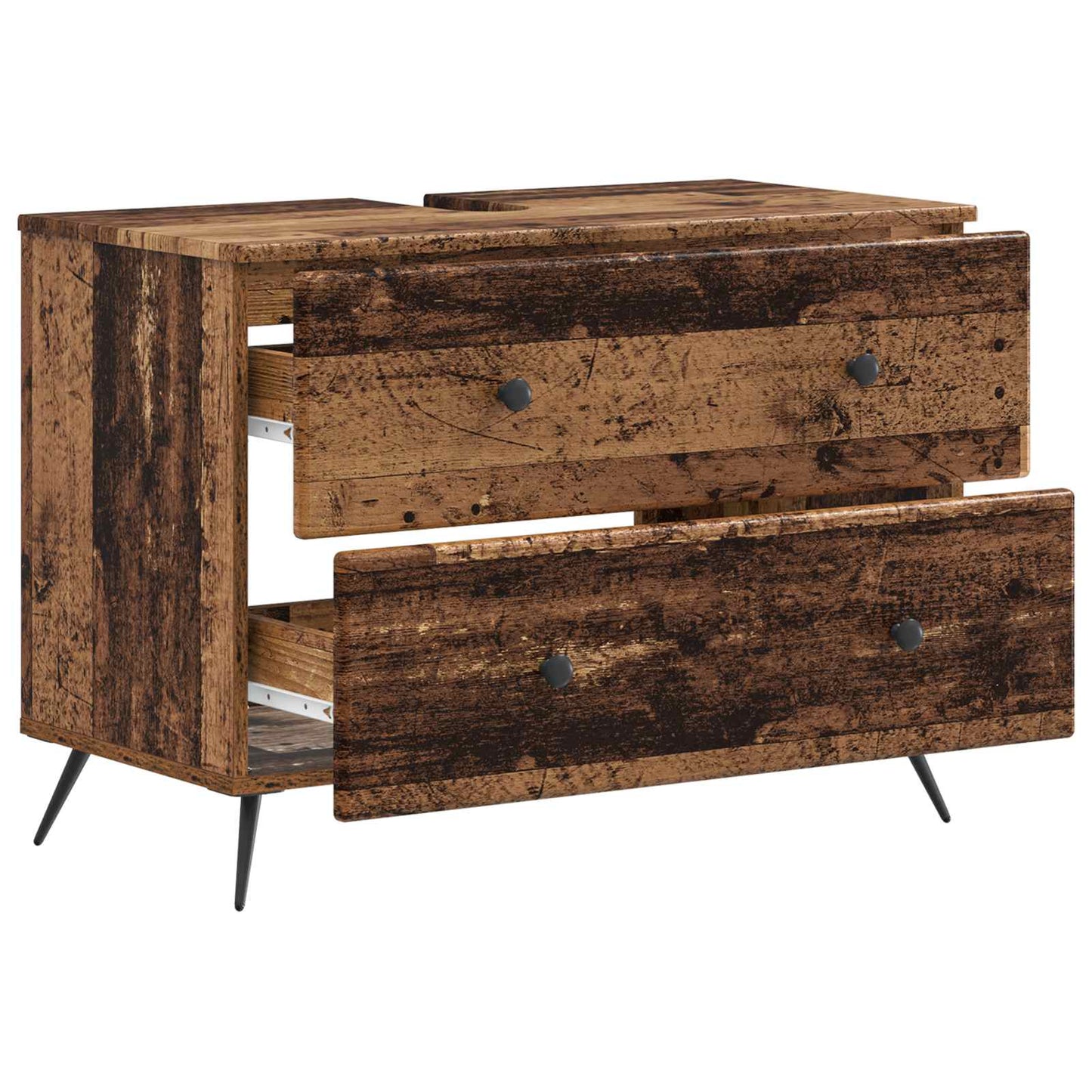 vidaXL Bathroom Sink Cabinet BREDA Old Wood 82 x 41x 59 cm