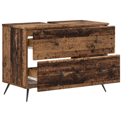 vidaXL Bathroom Sink Cabinet BREDA Old Wood 82 x 41x 59 cm