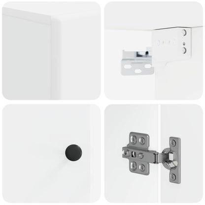 vidaXL Bathroom Wall Cabinet BREDA White 30 x 31 x 59 cm