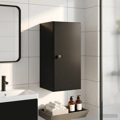 vidaXL Bathroom Wall Cabinet BREDA Black 30 x 31 x 59 cm