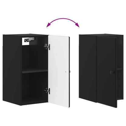 vidaXL Bathroom Wall Cabinet BREDA Black 30 x 31 x 59 cm